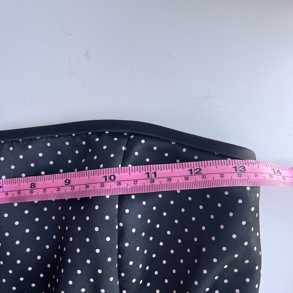 Vintage Gunne Sax Jessica McClintock Size 3/4 Polka Dot Satin  Fit Flare Goth - Picture 9 of 12